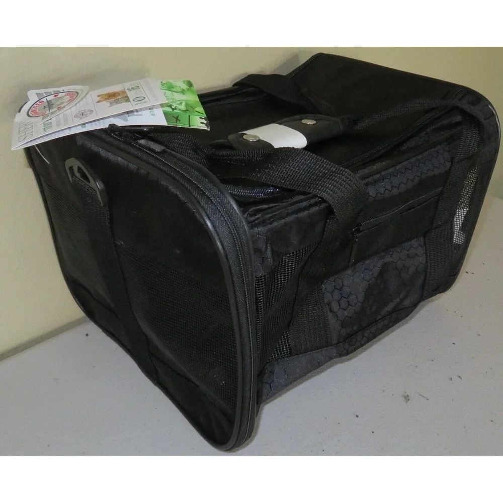 Sherpa Carrier To Go Medium Black Pet Travel Bag Airline‎ Approved 16810